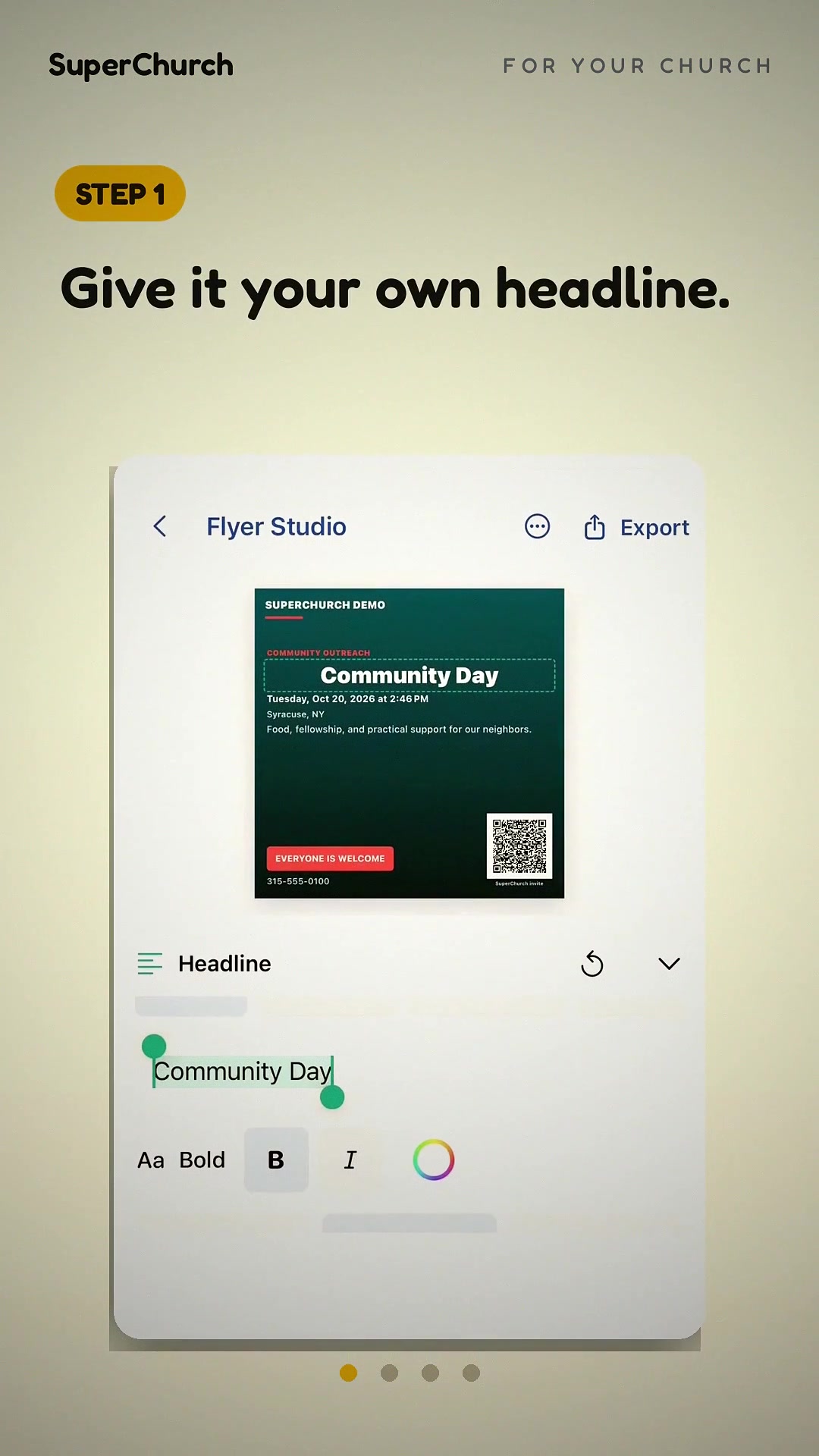 Flyer Studio in SuperChurch